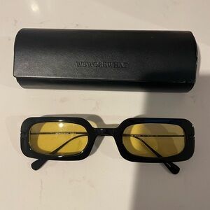 We wore what Yellow tinted sunglasses